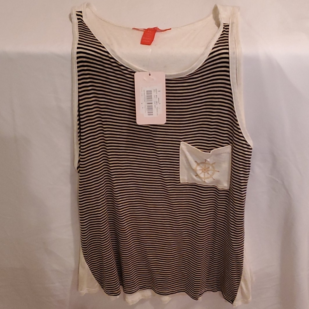 Chelsea and Violet nautical razor back tank